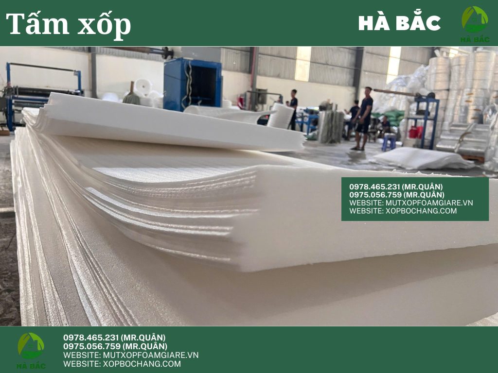 Xốp tấm dày 5cm x 1m x 2m tại Sài Gòn