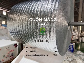 mút xốp pe foam tráng bạc